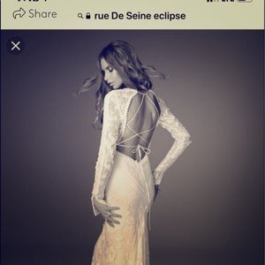 Rue de Seine “eclipse” wedding gown custom fit 4-6